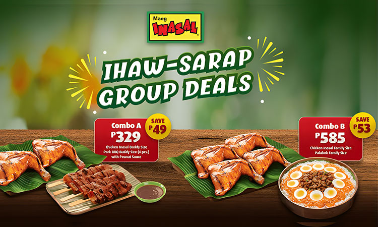 Create more group bonding moments with Mang Inasal’s Ihaw-Sarap Group Deals!
