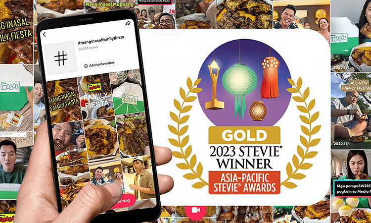 #MangInasalFamilyFiesta TikTok Challenge wins Gold at Asia-Pacific Stevie® Awards
