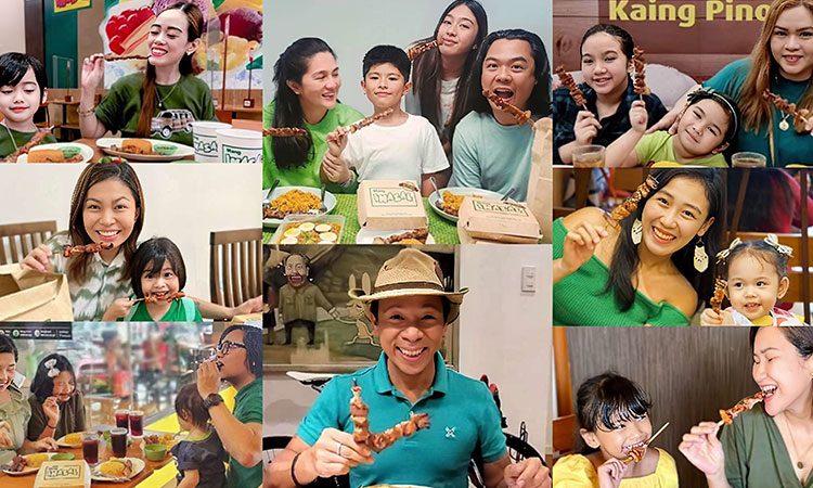 Celebrities, families say yes to the #MangInasalPorkBBQChallenge