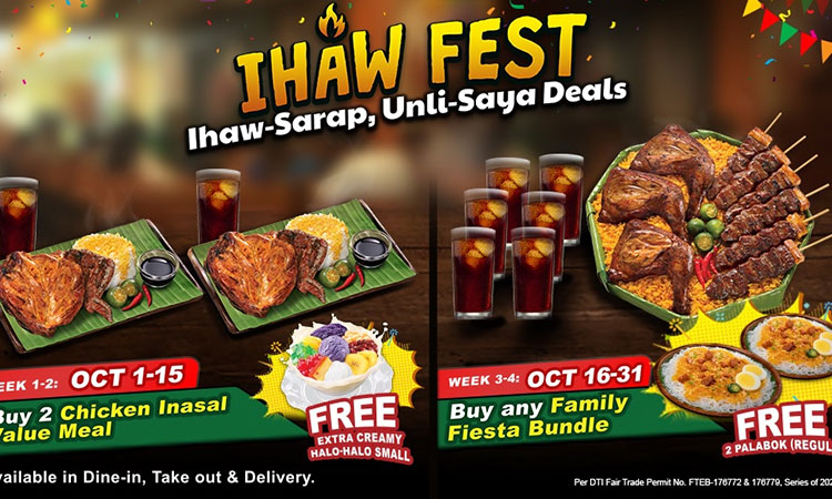 Mang Inasal celebrates nationwide Ihaw Fest this October