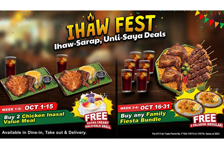 Mang Inasal celebrates nationwide Ihaw Fest this October