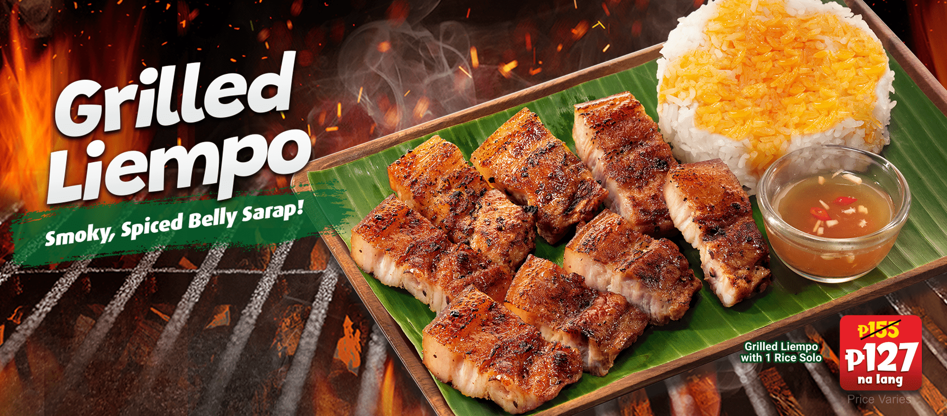 Mang Inasal lowers the price of Grilled Liempo in select areas