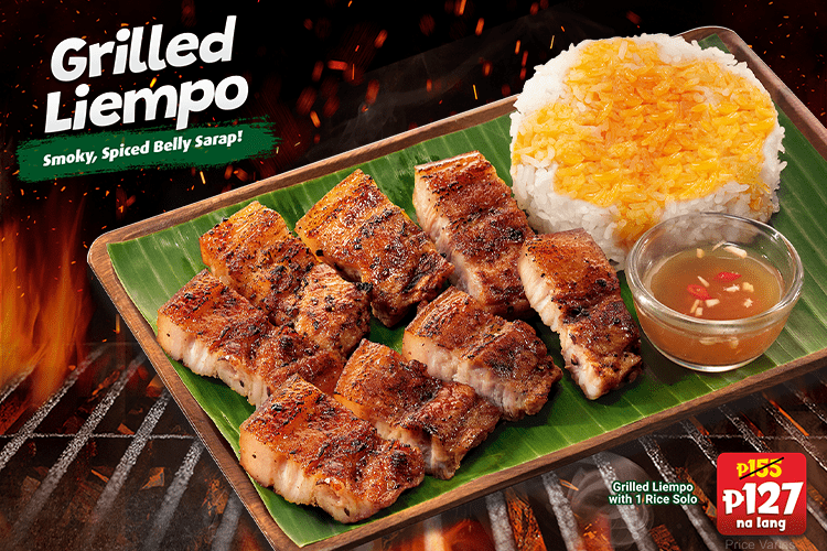 Mang Inasal lowers the price of Grilled Liempo in select areas