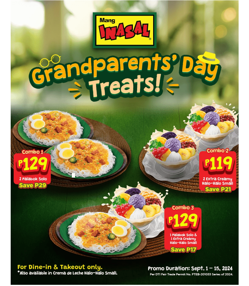Mang Inasal, Grandparents' Day 2024, Celebration, Delicious treats
