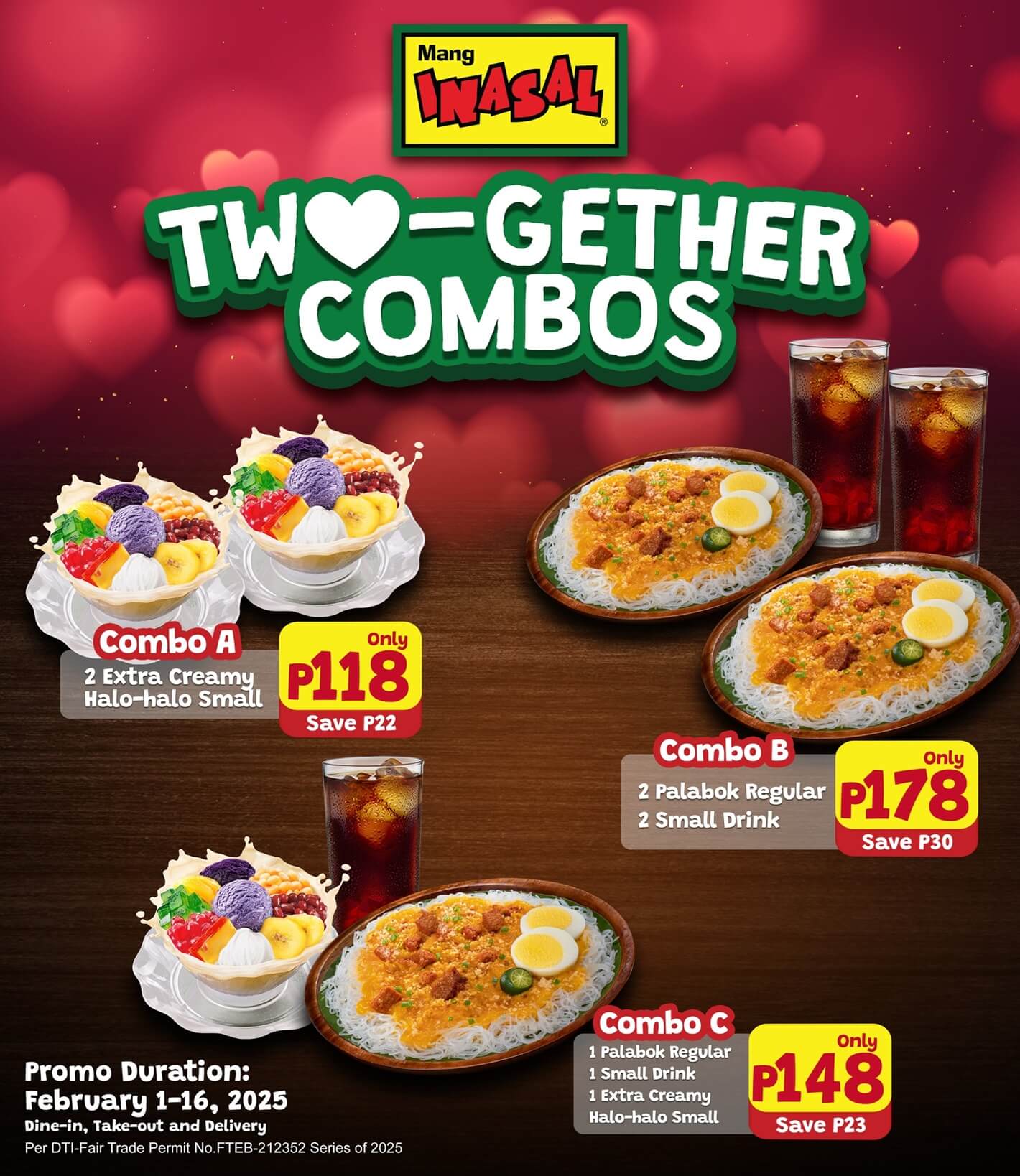 Mang Inasal, TWO-gether Combos. Valentines Day, 2025