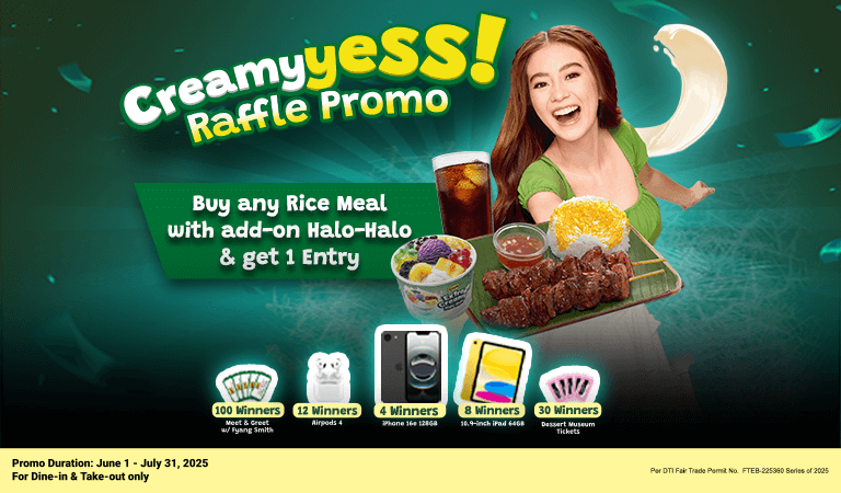 Mang Inasal, CreamyYESSummer Raffle