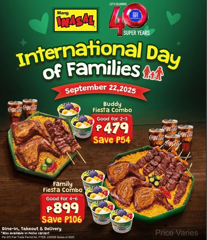 Mark your calendars: Treat your fam to Mang Inasal’s mouthwatering Fiesta Treats on September 22