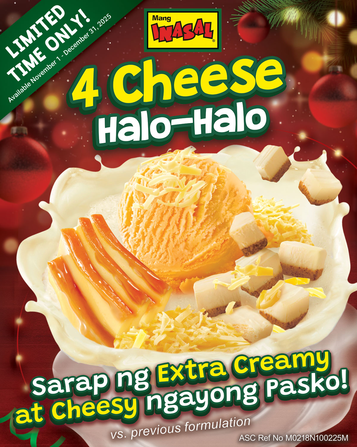 Celebrate a cheesy Christmas with Mang Inasal’s returning 4 Cheese Halo-Halo
