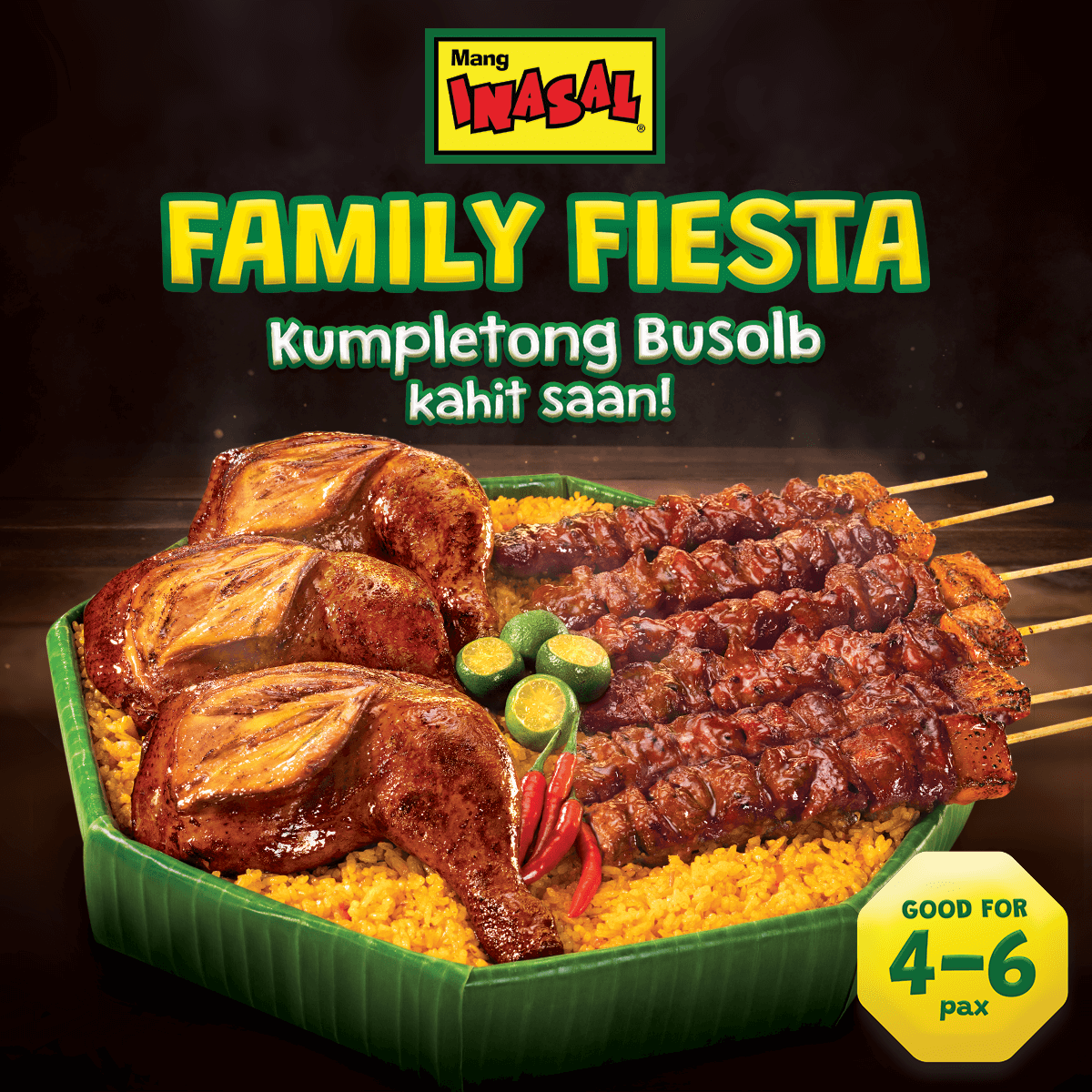 Craving for BuSolb Ihaw-Sarap group meal? Go for Mang Inasal Family Fiesta!