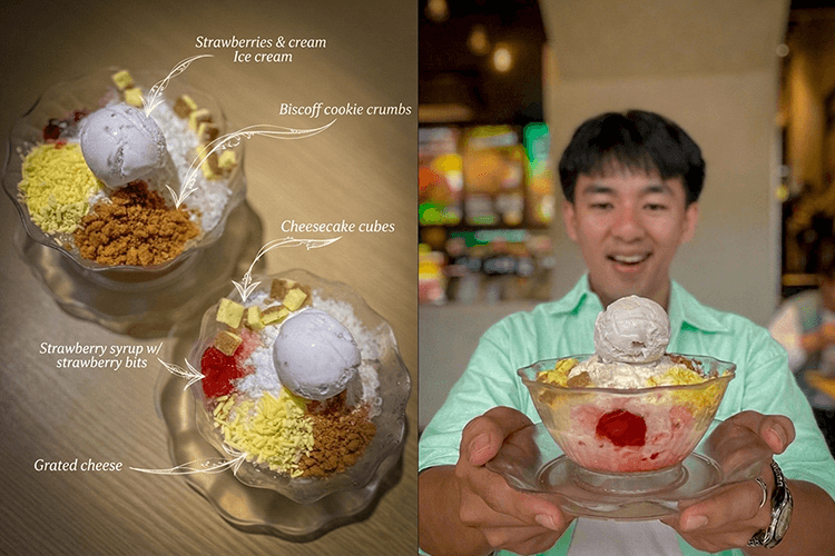 Strawberry, Biscoff, and Cheese in new Mang Inasal Halo-Halo treat