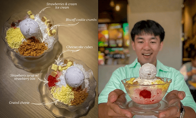 Strawberry, Biscoff, and Cheese in new Mang Inasal Halo-Halo treat
