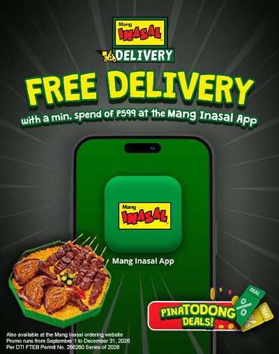Mang Inasal Free Delivery